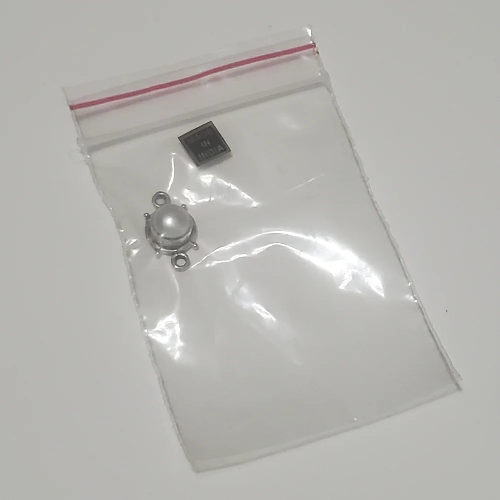 2/$20 Link Sterling Silver with Cultured Freshwater Pearl (Bleached) 18x10mm